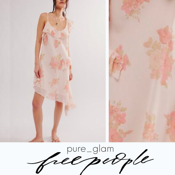 Free People floral asymmetrical dress - Picture 2 of 6